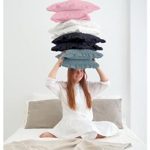 Soft Pure Linen Cushion Cover for Home Decor Living Room Sofa Seat Coffee Decorative Flax Throw Pillow Case Soft Solid Colors