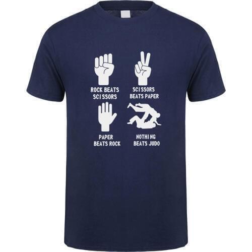 New Cool Judo T Shirt Men Summer Cotton Short Sleeve Nothing Can Beat Judo T-shirts Man Tops TM-041