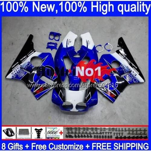 CBR400 RR For HONDA CBR 400 RR 400RR 1988 1989 1990 1991 1992 1993 136MC.8 CBR400RR NC23 88 89 90 91 92 93 Fairing blue glossy