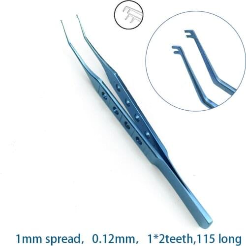 Ophthalmic Polack Corneal Suturing Forceps Microscopic Animal Experiment Tweezer Ophthalmic Instruments
