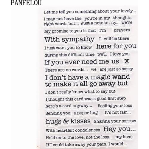 PANFELOU Crush notifier Transparent Clear Silicone Stamp/Seal for DIY scrapbooking/photo album Halloween clear stamp sheets