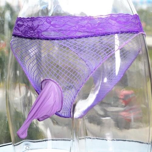 Sexy Lace Sheer See Through G-string COCkring Sexy G-String Seamless U Convex Briefs COCK Ring G-string Thongs Gay Wear For Men