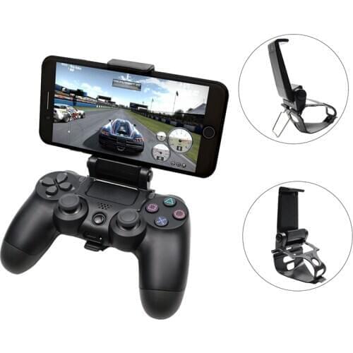Mobile Cell Phone Stand For PS4 Controller Mount Hand Grip For PlayStation 4 Gamepad For Samsung S9 S8 Clip Holder