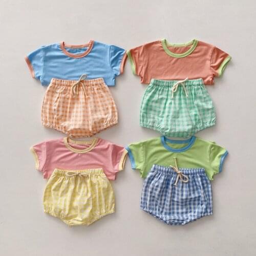 Casual Baby Boys Set Summer Short Sleeve Shirt+Shorts Suit for Kids Bloomers Toddler Boys Clothing Children Outfits Tracksuit