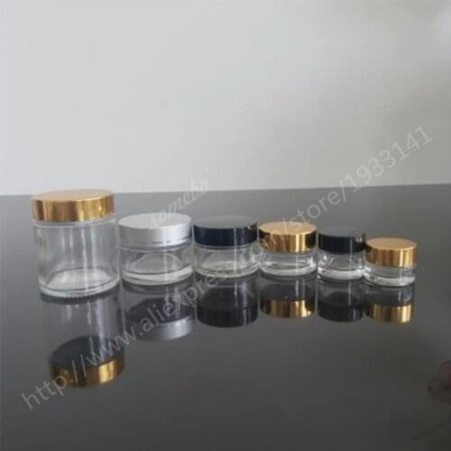 Hot sale 500pcs/lot 5G Empty Glass Jar With lids. 5cc Clear Glass Container, 5ml Glass Container ,Glass Jar