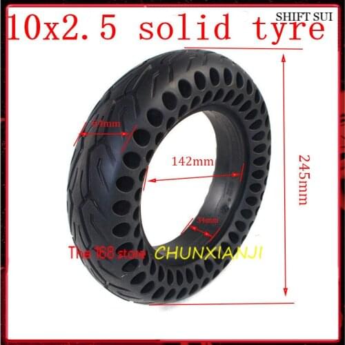 Size 10x2.50 Honeycomb Solid Tyre 10*2.5 Tubeless Tire,Thickened Double Honeycomb Wheel Tyre For Electric Scooter Skate Board