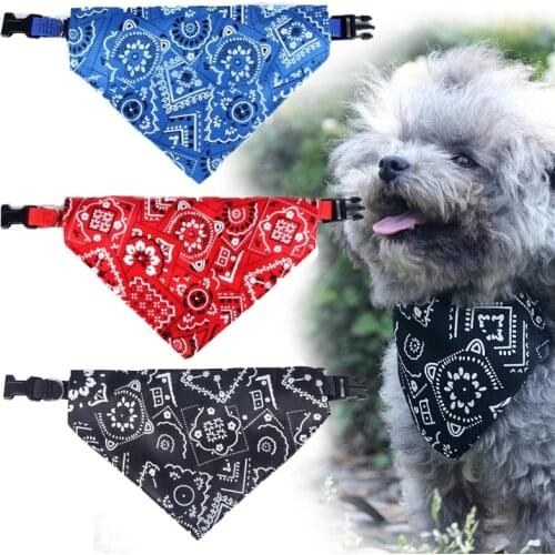 Adjustable Cat Dog Collar Bibs Scarf Bandana Puppy Pet Neckerchief Scarf Waterproof Saliva Towel for Small Medium Large Dogs