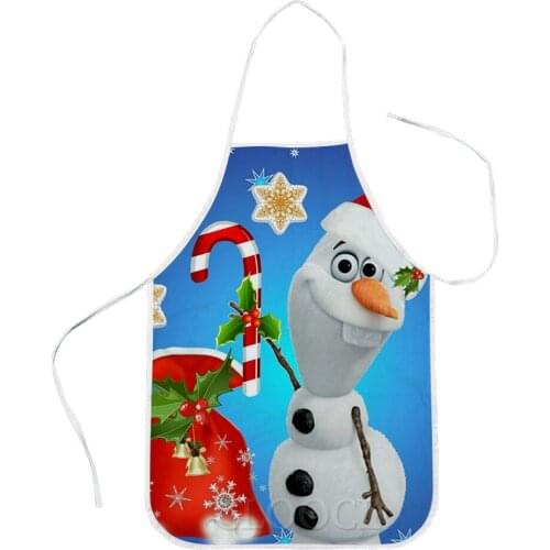 CLOOCL Christmas Aprons Cartoon Snow Monster Gift Bag 3D Print Halloween Polyester Kitchen Aprons Festival Home Textile