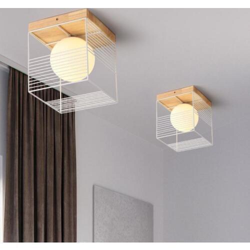 Nordic ceiling lamp Corridor Staircase Light Concise Modern Creative Restaurant Hotel Makaron Tieyi Children Ceiling Lamps