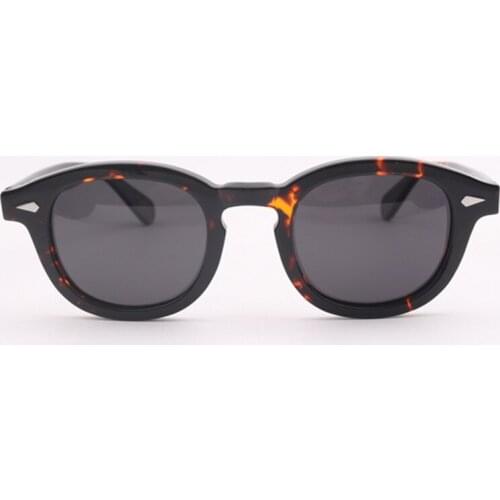 Johnny Depp Polarized Sunglasses Men UV400 Retro Acetate Frames Brand Designer LEMTOSH Sun Glasses For Male Eyewear