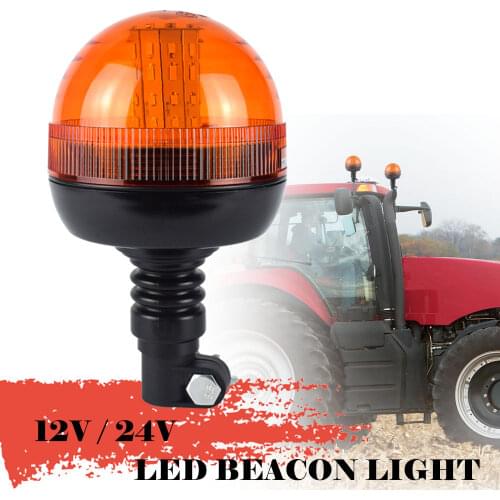 LED Car Truck Roof Strobe Rotating Warning Light Flashing Beacon for Tractor Trailer Boat Amber Emergency Strobe Lamp 12v 24v