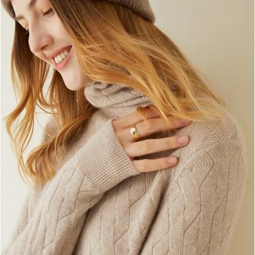 TAILOR SHEEP Women Pullover 100% Cashmere Sweater Winter Thicken Turtleneck Knitted Sweater Female Long Sleeve Solid Warm Jumper