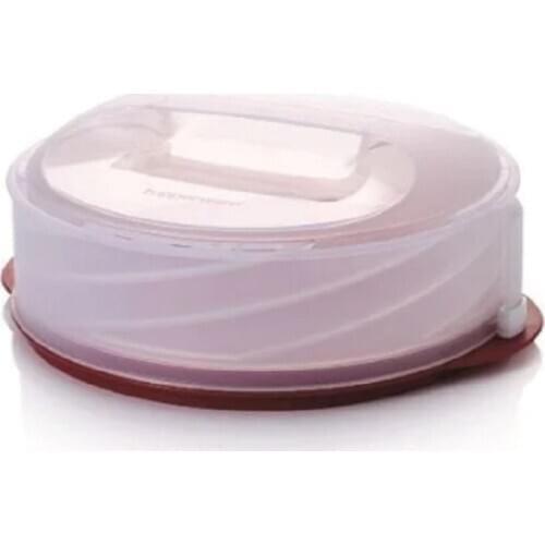 Tupperware Adjustable Cake, Cake Carry and Storage Container Burgundy