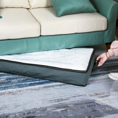 1PCS Foldable Under Bed Bags Large Under Bed Storage Storage Boxes Underbed Clothes Organizer Bags Thick Breathable Zippere I4N6