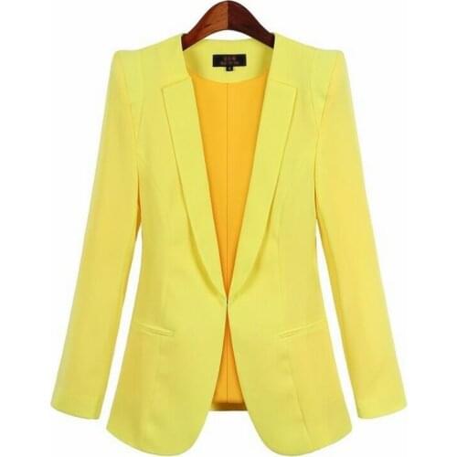 Plus Size Business Suits Women Hidden Breasted Blazers 2021 Spring Autumn New Solid Colors Long Sleeve Blazer Office Work Wear