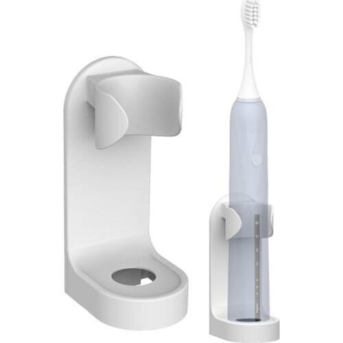 1Pc Toothbrush Traceless Stand Rack Wall-Mounted Holder Creative Toothbrush Organizer Space Saving Bathroom Accessories