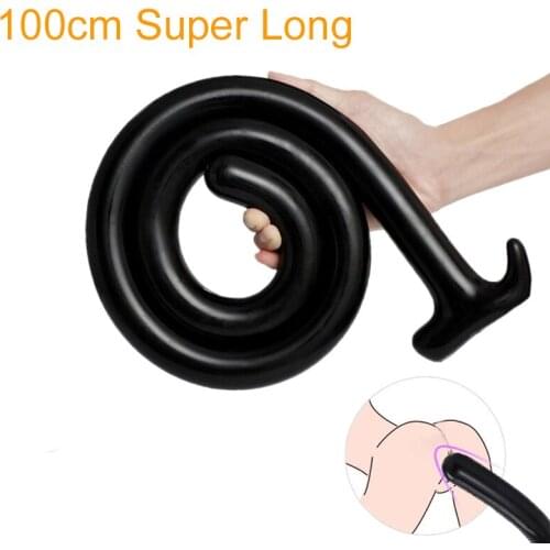 100cm Super Long Anal Plug Sextoys Soft Erotic bdsm Toys for Adults Game Butt Plug Anal Dildo for Women Men Sex Shop buttplug