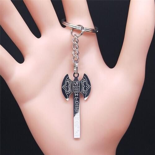 2020 Astrology 12 Constellation Axe Stainless Steel Keyring Silver Color Keychaine Men/Women Jewelry porte clefs KXS05