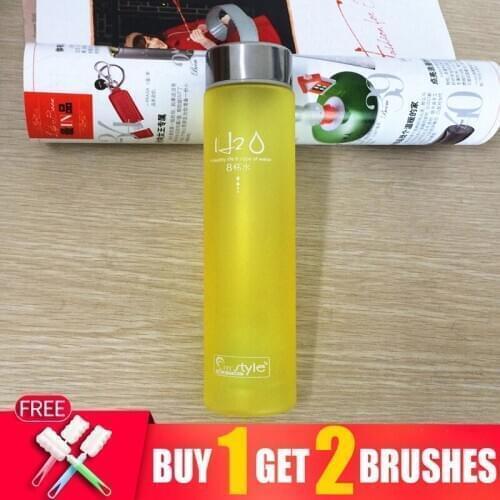 280ml Portable Drinking Water Bottle Jug Drinkware My Bicycle Sports Tour Hiking Plastic Transparent Kitchen Gourd Drink Bottles