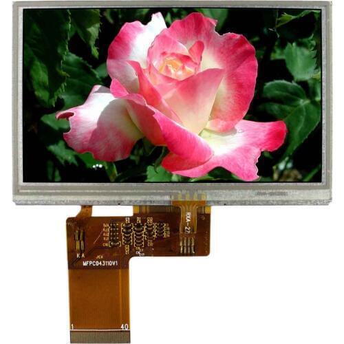 4.3inch 480X272 LCD Screen With 4-Wire Resistive Touch Panel