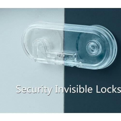 5/10pcs Baby Safety Protector Drawer Door Toilet Cabinet Cupboard Window Fridge Protection Child Security Invisible Locks