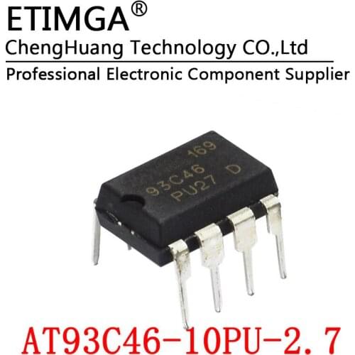 5PCS/LOT AT93C46 93C46-10PU-2.7 DIP8 Memory/serial EEPROM