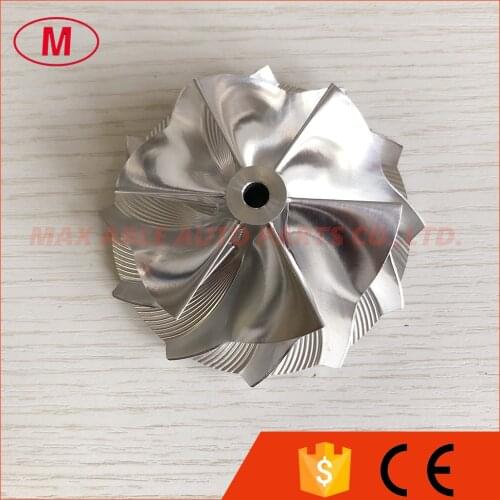 B03G reverse 61.99/77.05mm 6+6 blades High performance Turbo Billet/milling/aluminum 2618 compressor wheel
