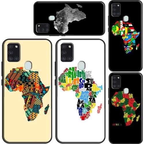 Africa Map Geography Case For Samsung A21S A20e A11 A31 A41 A51 A71 A10 A20 A30 A40 A50 A70 A12 A32 A42 A52 A72