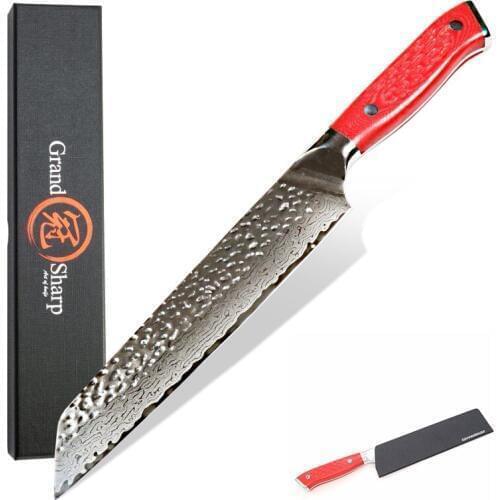 GRANDSHARP Damascus Chef Knife 8.5 Inch Japanese Damascus Stainless vg10 Steel Kitchen Kiritsuke Knife Cooking Tools G10 Handle