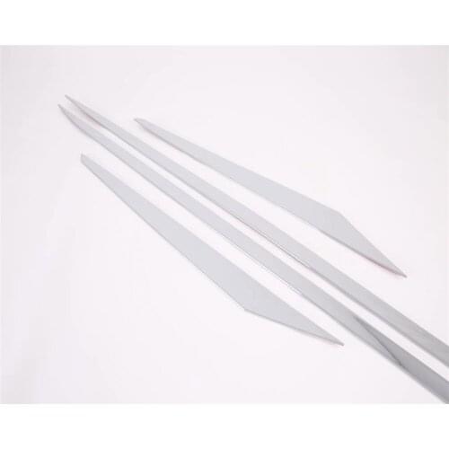 For Toyota Prius 2019 2020 Hatchback Chrome Door Side Line Body Molding Trim Cover Garnish Accessories Styling Strip 4pcs