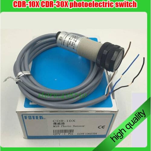CDR-10X CDR-30X FOTEK New M18 TUBULAR TYPE PHOTO SENSOR Photoelectric Switch 10-30 VDC NPN & PNP