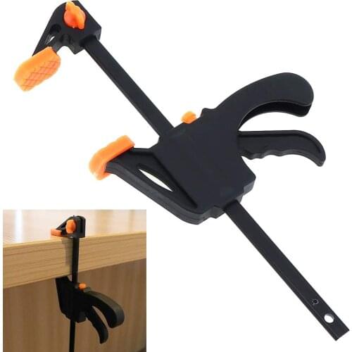 Gadget Tool DIY Adjustable Hand Woodworking Spreader 4 Inch Clip Kit Quick Ratchet Release F Clamp Speed Squeeze Work Bar Clamp