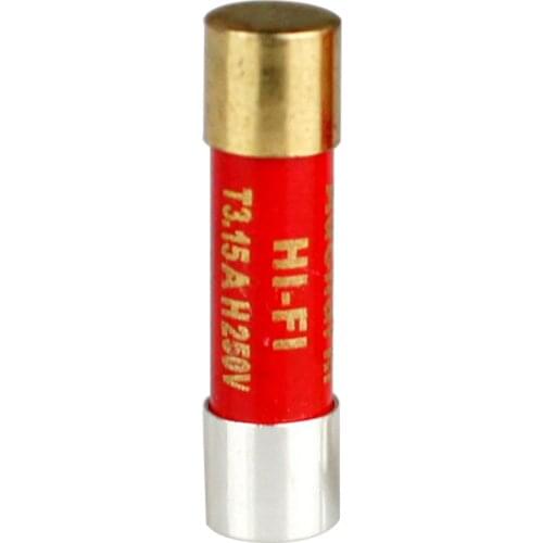 Hifi Fever Grade Single Crystal Pure Silver Nano Fuse Fuse Gold-plated Cap Audio Amplifier Fuse 5x20mm/6x32mm