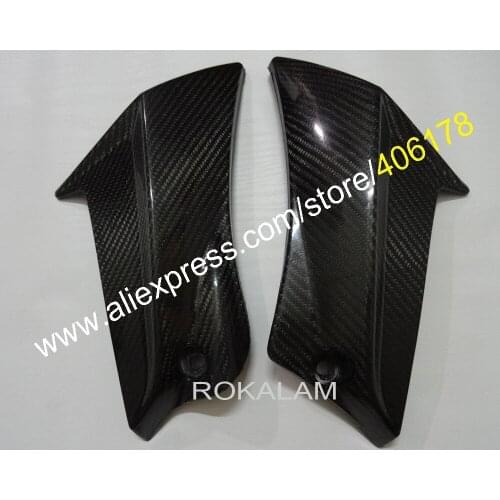 Hot Sales,2 x Carbon Fiber Up Fairing For Suzuki GSXR 600 750 2011 2013 2014 GSX-R600/750 K11 11 12 13 14 Tank Side Cover Panel