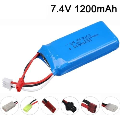 7.4V 1200mAH lipo battery For MJXRC X101 X102 7.4 V 1200 mAH JST Plug 803063 Energy Li-po battery