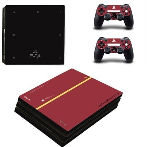 Metal Gear Solid PS4 Pro Stickers Play station 4 Skin Sticker Decal For PlayStation 4 PS4 Pro Console & Controller Skins Vinyl