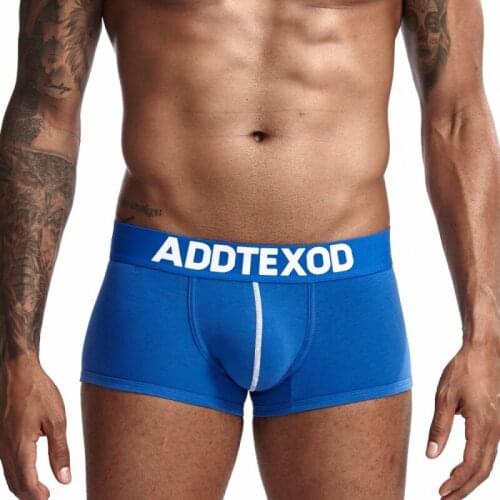 Mens Underwear Knitted Cotton Breathable U-Pouch Bag Push Up Design Buttock Lifting Body Shaping Sexy Boxers