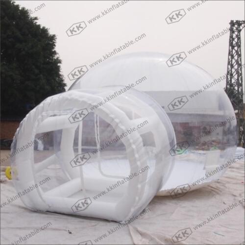 Outdoor Single Tunnel Inflatable Bubble Tent Hotel Camping Backyard Transparent Tents
