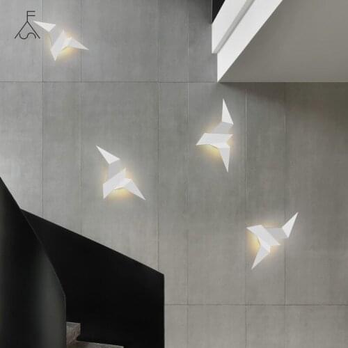 Modern Led Wall Lamp Nordic Iron Bird Wall Lamps for Living Room Bedroom Home Decor Stairs Light Bedside Wall Light Fixtures