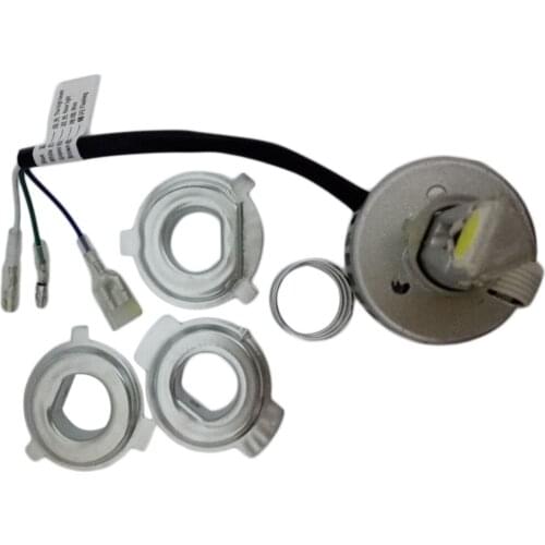 H4 Super Bright White Motorcycle LED Headlight H4 Hi/Lo 18Wx2 1800LMx2 Scooter Motobike Headlamp White