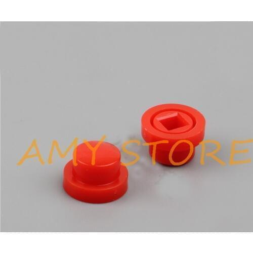 1000pcs 12x12x7.3mm Tactile Tact Push Button Switch Round Cap Cover 7mm 8.5mm White Gray Black Red