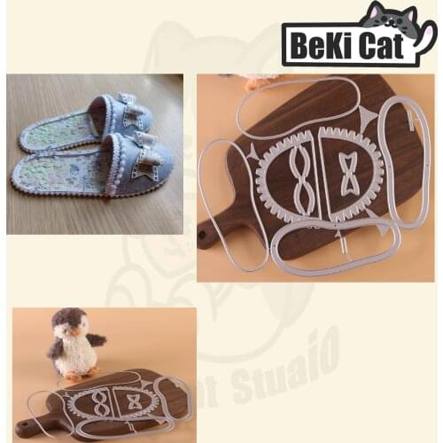 Cutting dies 3D Cozy Slipper Shakers Stencils for DIY Scrapbooking photo album Decorative DIY Paper Cards