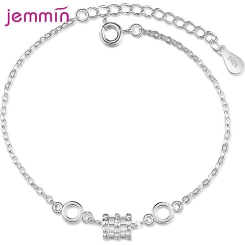 Top Quality Ins Hot Charm Bracelet Simple Small Pretty Waist Flower S925 Silver Jewelry Adjustable Cool Hand Chain For Women