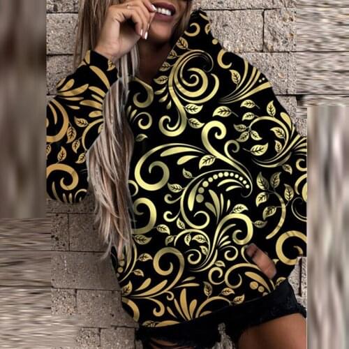 Women Vintage Hooded Sweatshirts 2021 Autumn Harajuku Camouflage Print Pullover Top Fashion Loose Pocket Drawstring Streetwear