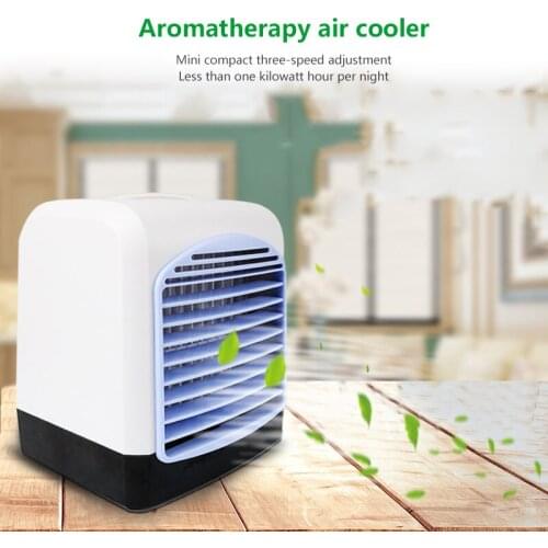 1Pc 2020 New USB Multifunctional Mini Compact Aromatherapy Air Conditioner Fan Cooling Machine Air Cooler For Household Tools