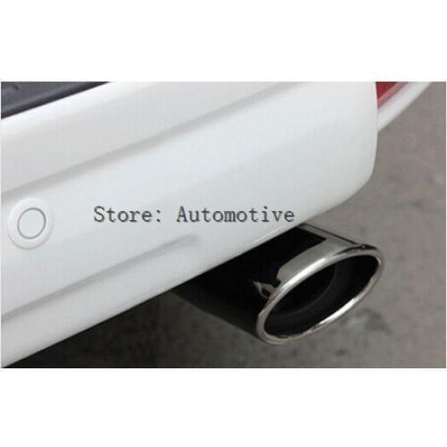1pcs Stainless Tail Exhaust Muffler End Tip Pipe For Toyota Prado FJ150 2010-2016