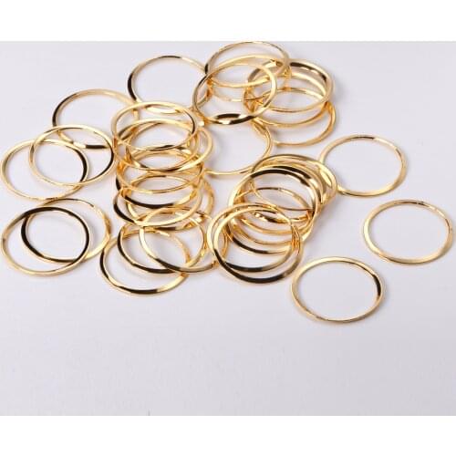 ASON 100Pcs/Lot Fashion Round Charm Stainless Steel 316L Circle Type Pendant Wholesale For Jewelry Accessories Making Supplies