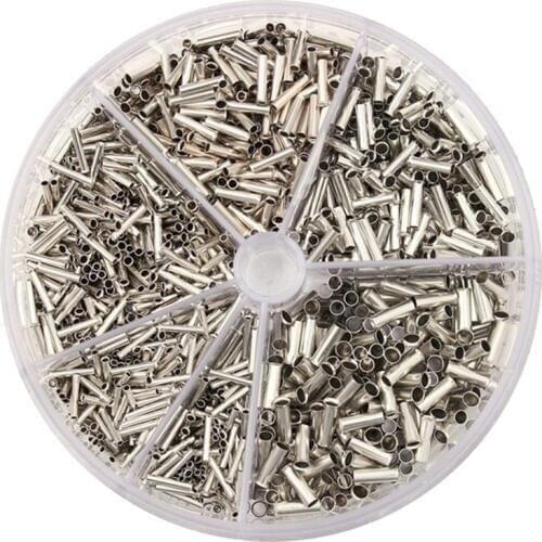 1900pcs 0.5-2.5mm2 Insulated Copper Crimp Wire Connector Cord End Terminal Kit Set