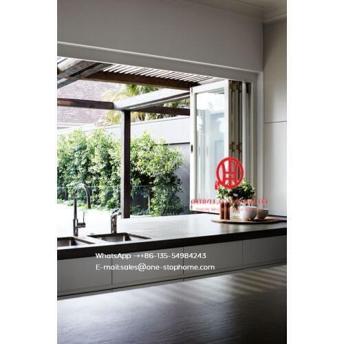 Australia certified thermal rating and acoustic aluminium sliding door,bi fold door design exterior patio doors