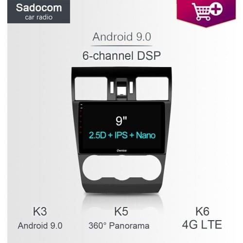 9" DSP Car DVD Player 64GB 4GB RAM 4G LTE GPS map Radio camera TPMS OBD2 TV Android 8.1 For Subaru WRX Forester 2014 2015 2016